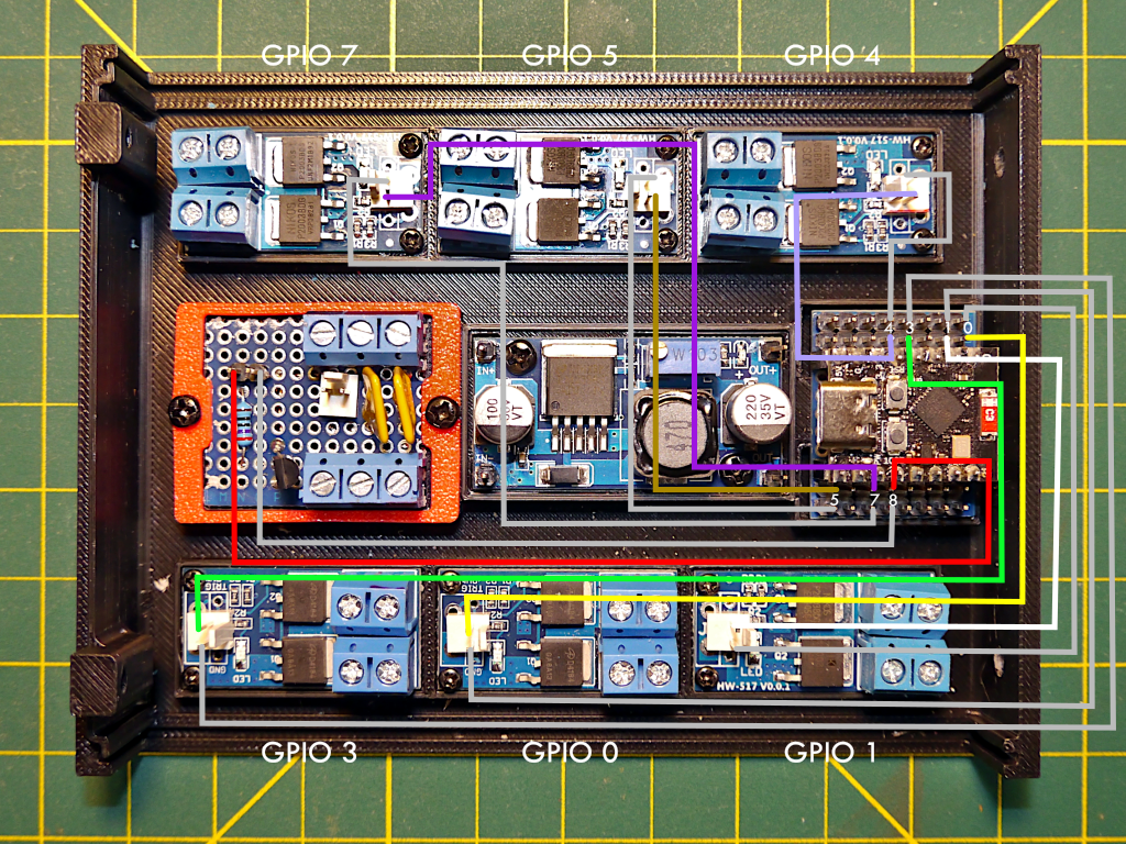 6-Output Build - GPIO Connections