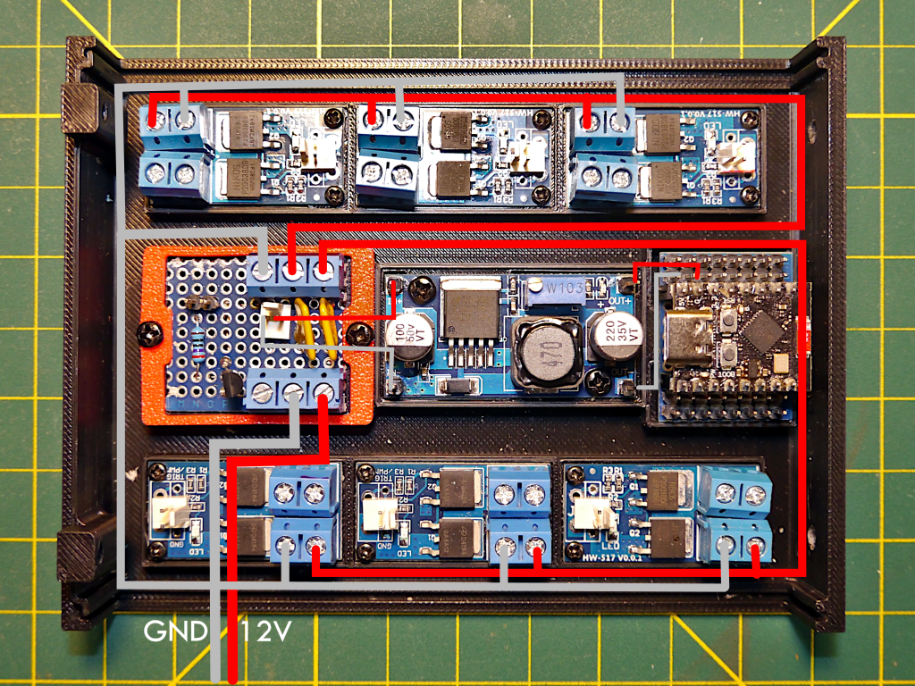 6-Output Build - Power Harness Routing
