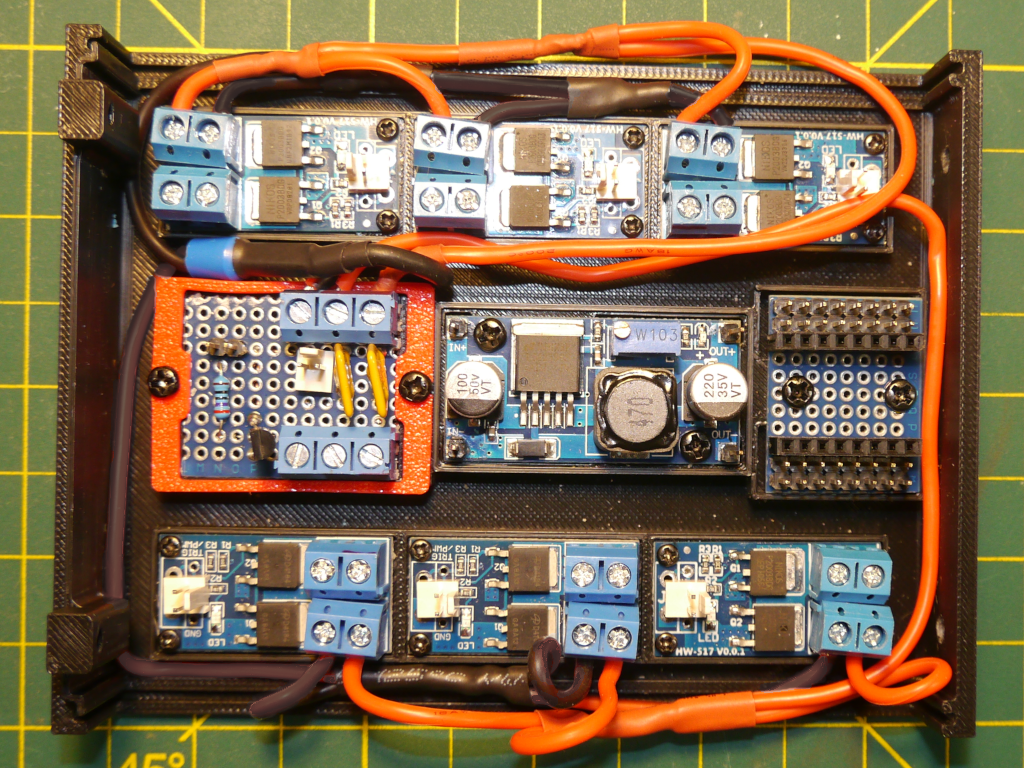6-Output Build - Installed Power Harness